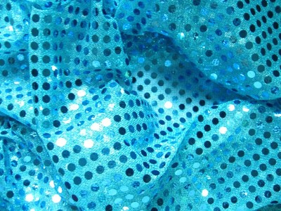 g09 shiny turquoise blue sequin fabric fashion by yard
